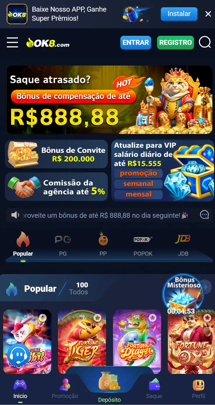 ok8 Experimente cassino digital no Brasil Ganhe Bônus
